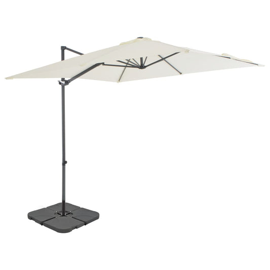 vidaXL Garden Parasol with Portable Base Sand