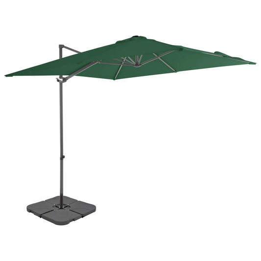 vidaXL Garden Parasol with Portable Base Green