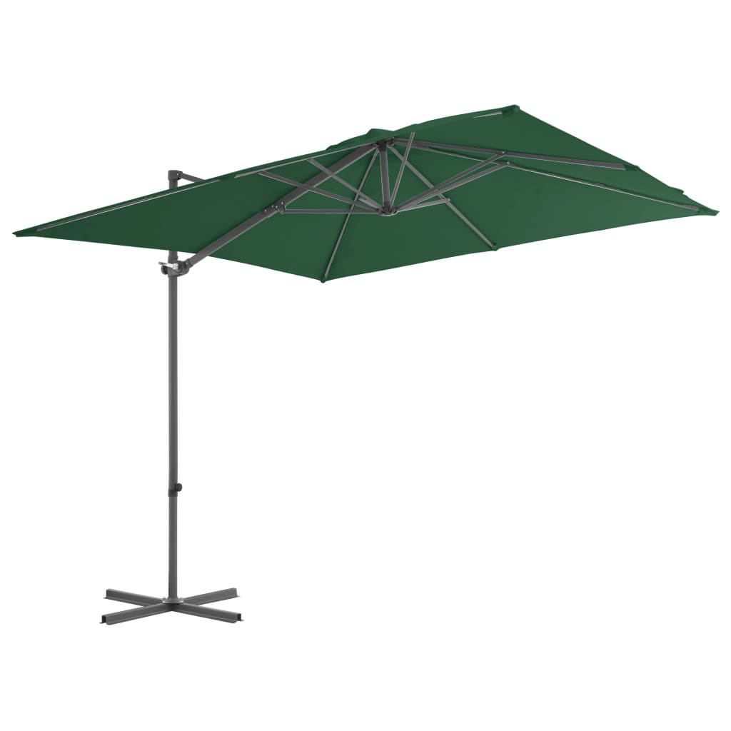 vidaXL Garden Parasol with Portable Base Green