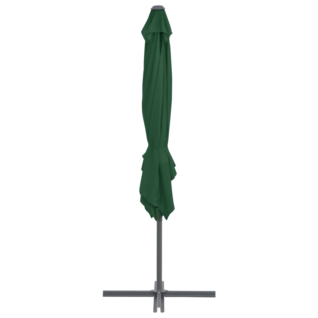 vidaXL Garden Parasol with Portable Base Green