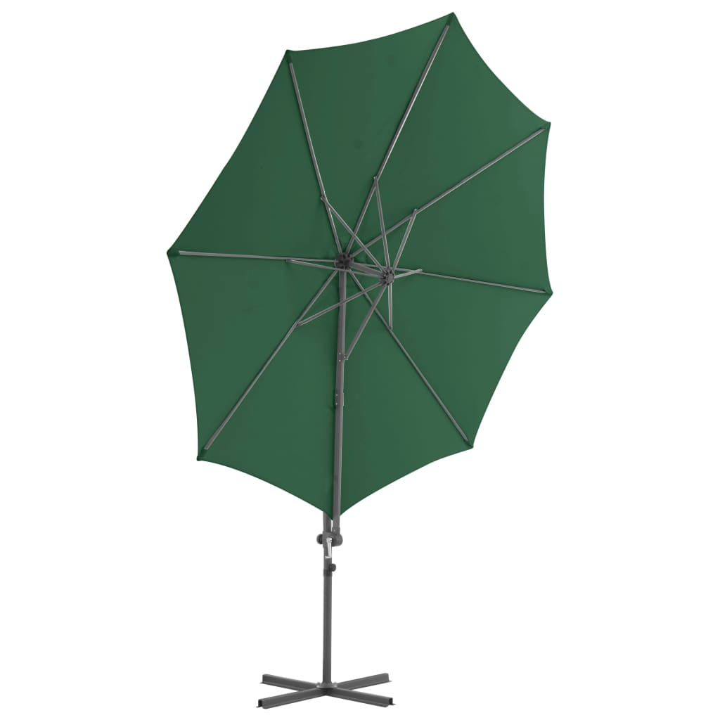 vidaXL Garden Parasol with Portable Base Green