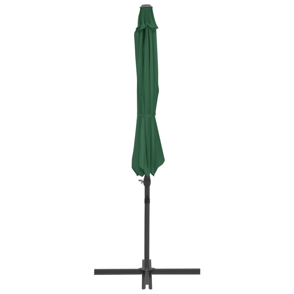 vidaXL Garden Parasol with Portable Base Green