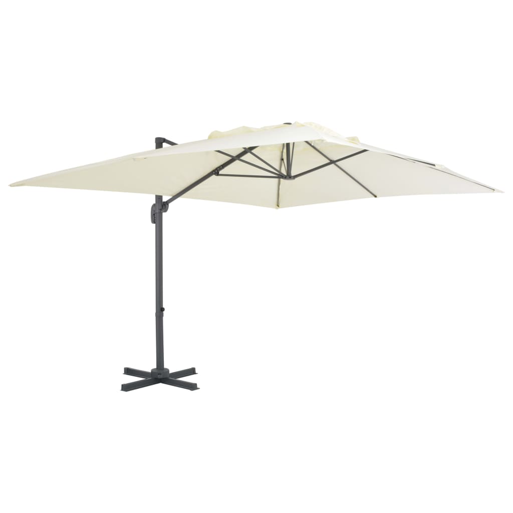 vidaXL Garden Parasol with Portable Base Sand