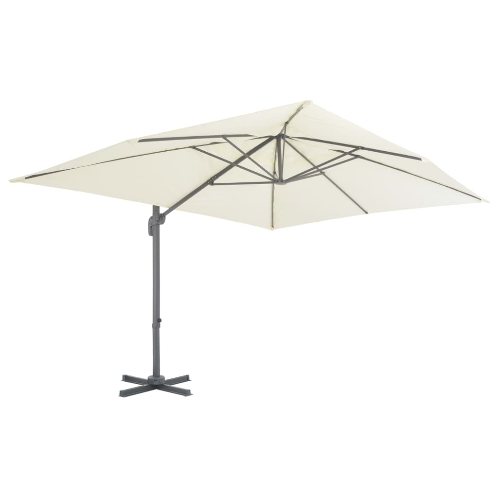 vidaXL Garden Parasol with Portable Base Sand