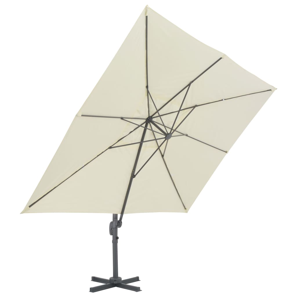 vidaXL Garden Parasol with Portable Base Sand