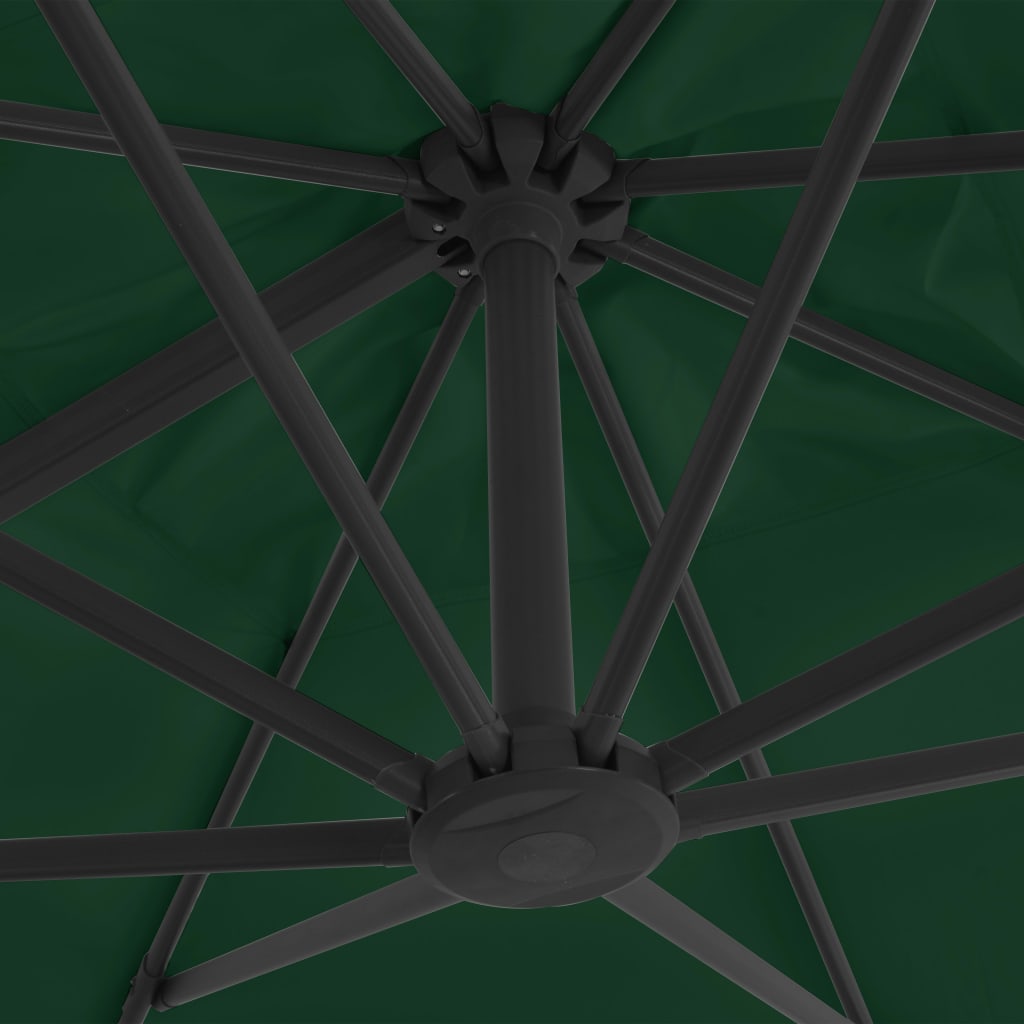 vidaXL Garden Parasol with Portable Base Green