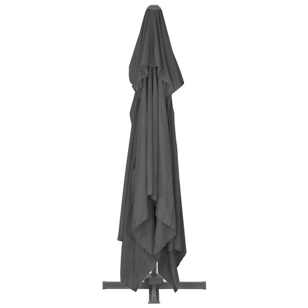 vidaXL Garden Parasol with Portable Base Anthracite