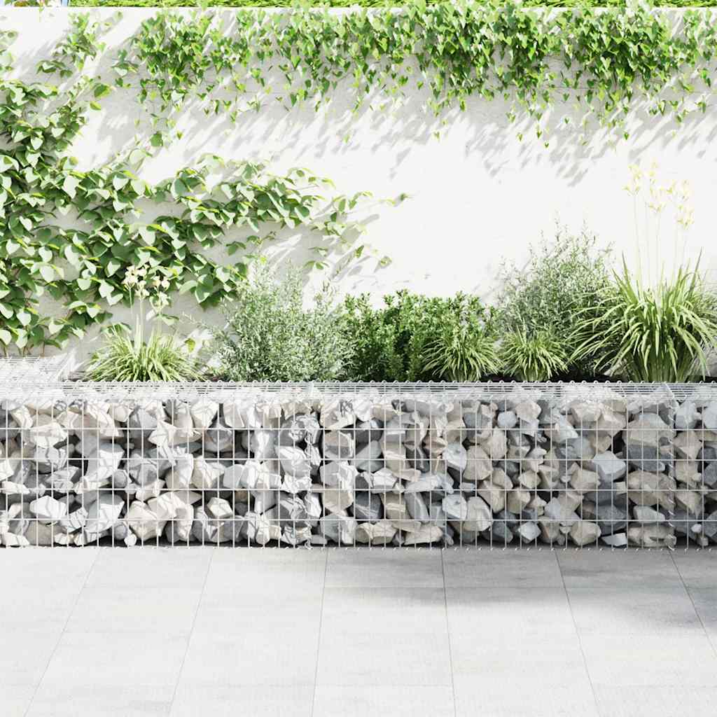 Gabion Wall with Covers Galvanised Steel 600x30x50 cm