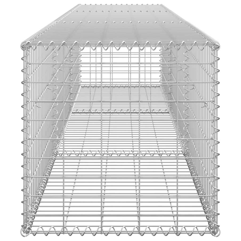 Gabion Wall with Covers Galvanised Steel 300x50x50 cm