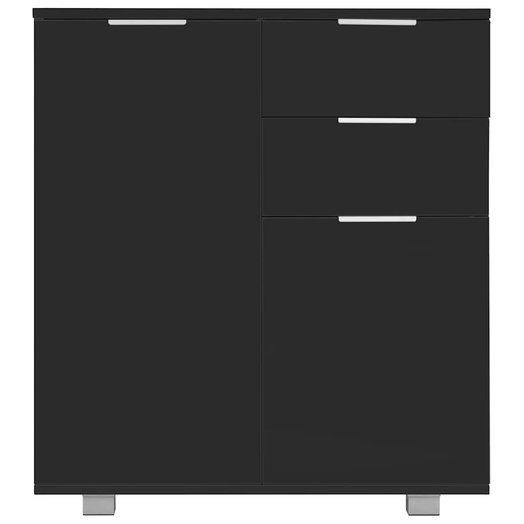 Sideboard | Black | Engineered Wood | 71 x 35 x 80 cm | Sideboard