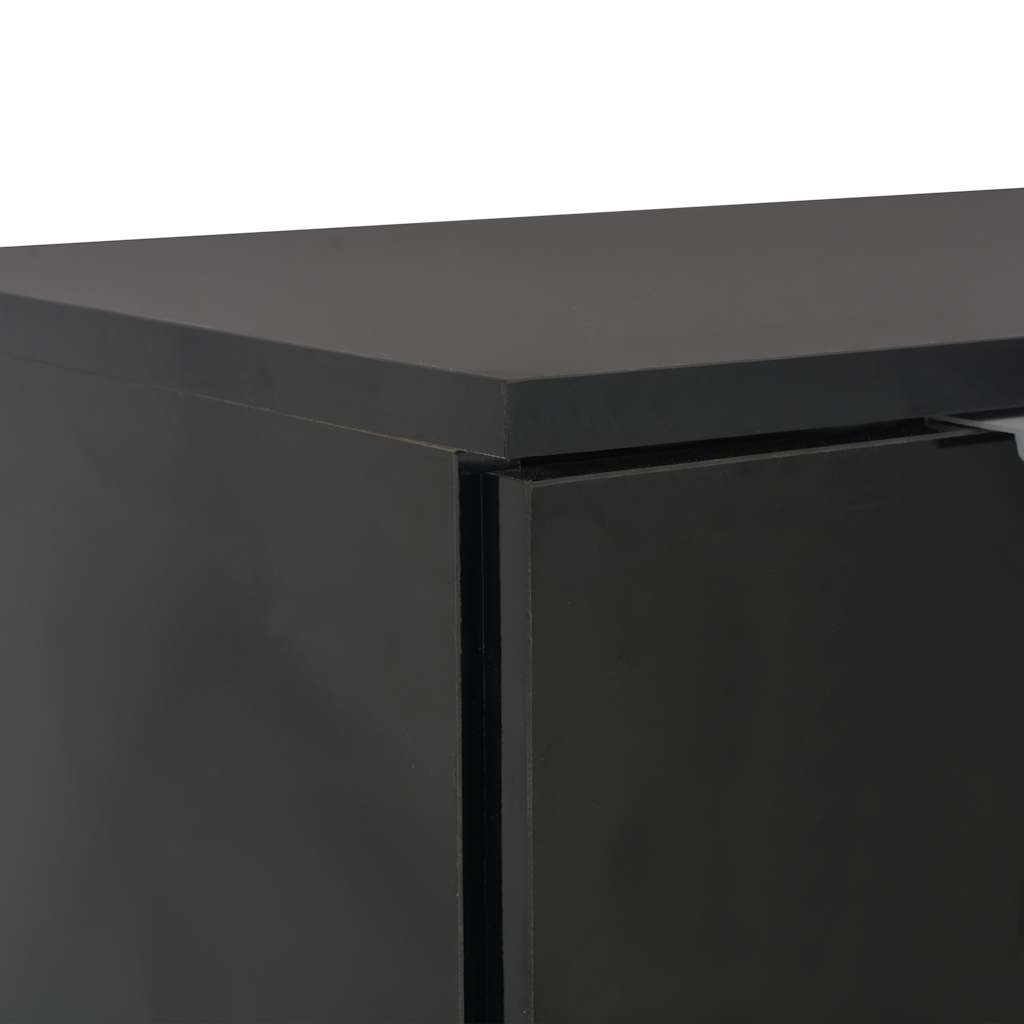 Sideboard | Black | Engineered Wood | 71 x 35 x 80 cm | Sideboard