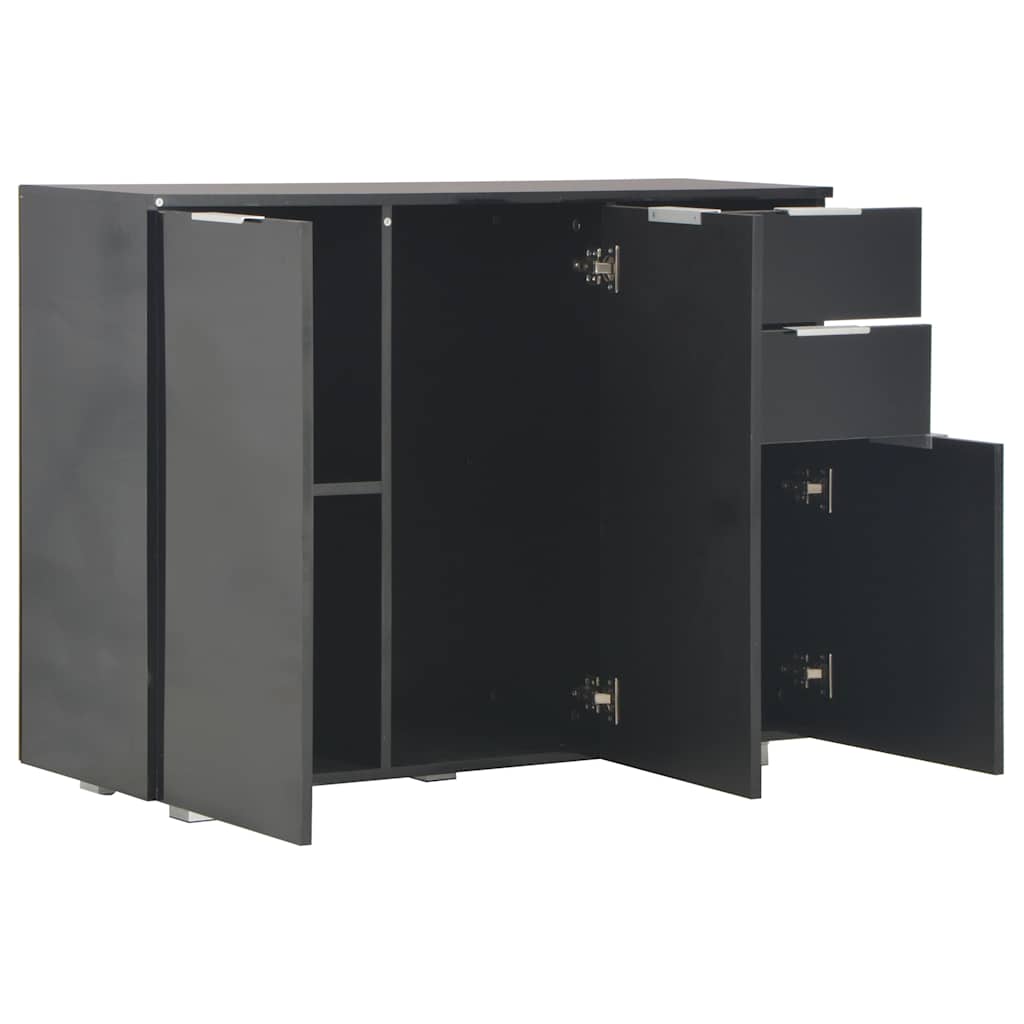 Sideboard | Black | Engineered wood | Medium | Sideboard | Rectangular