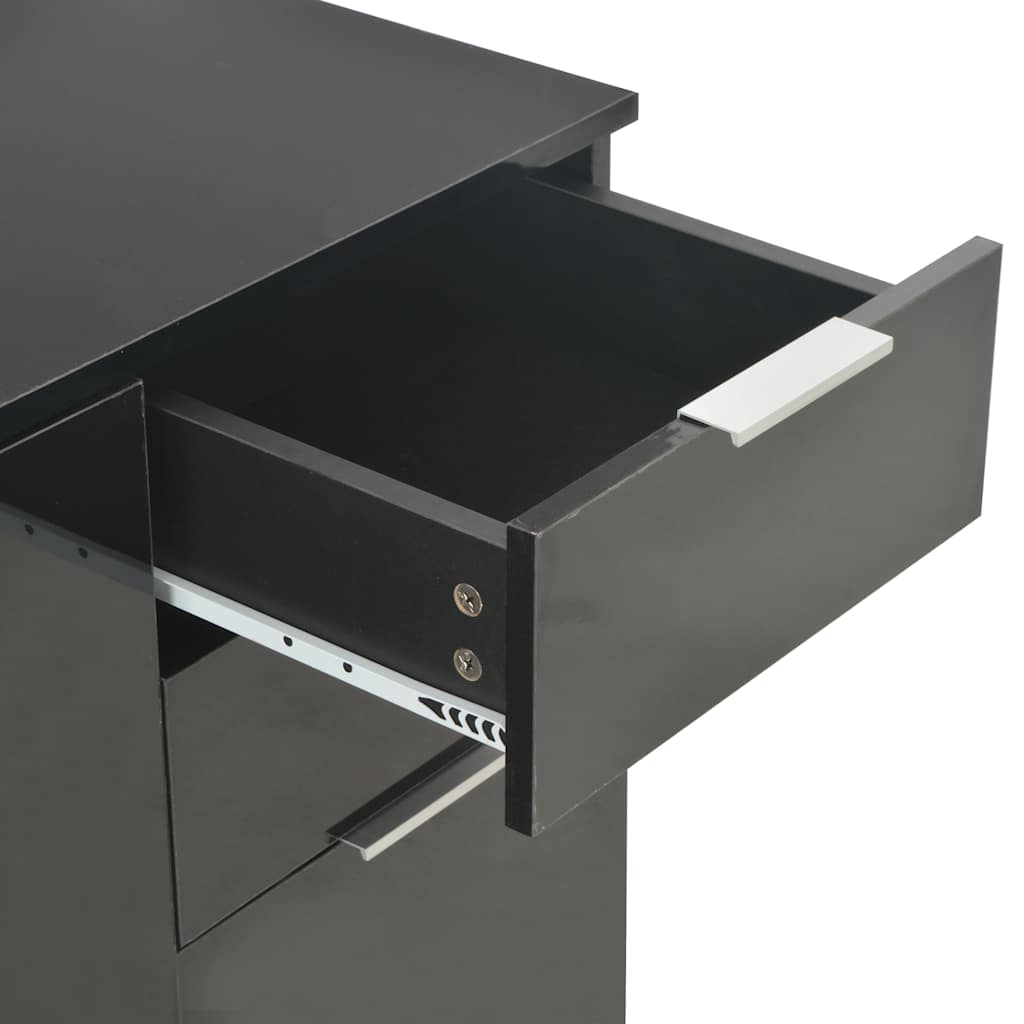 Sideboard | Black | Engineered wood | Medium | Sideboard | Rectangular