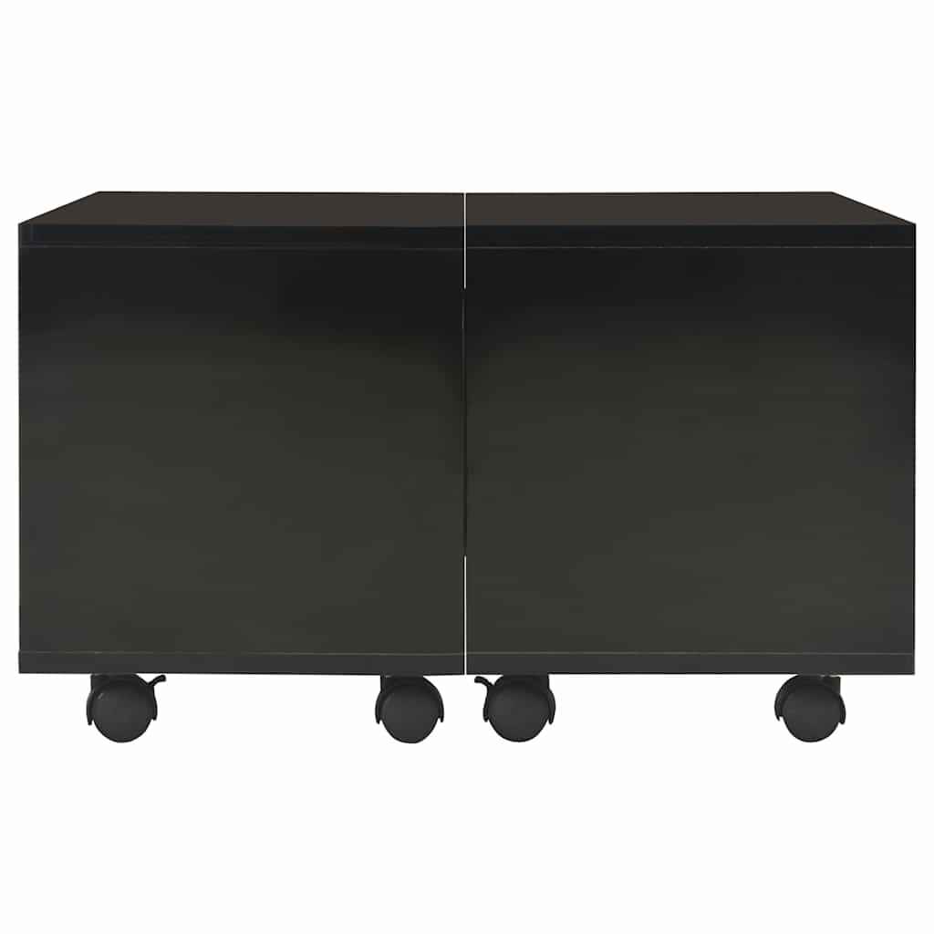 283722 vidaXL Coffee Table High Gloss Black 60x60x35 cm Engineered Wood