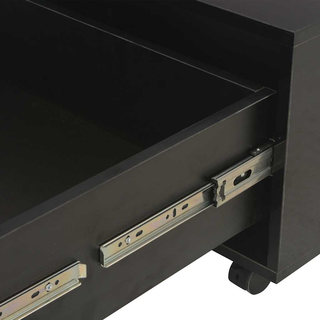 283722 vidaXL Coffee Table High Gloss Black 60x60x35 cm Engineered Wood