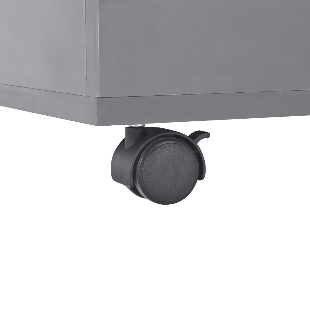 Coffee Table High Gloss Grey 100x100x35 cm