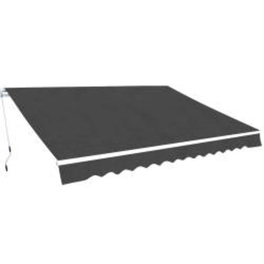 276355 vidaXL Folding Awning Manual Operated 600 cm Anthracite (143035+144062)
