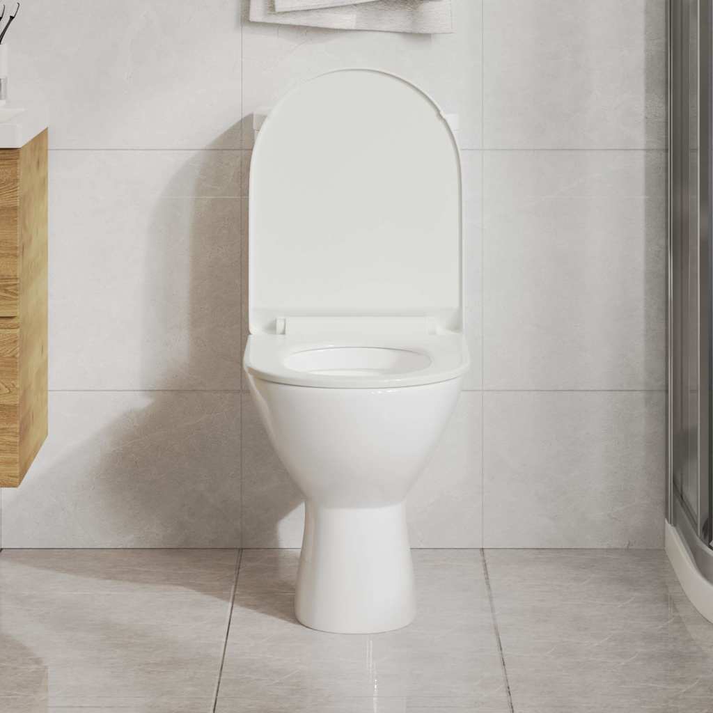 Soft-close Toilet Seat with Quick-release Design White