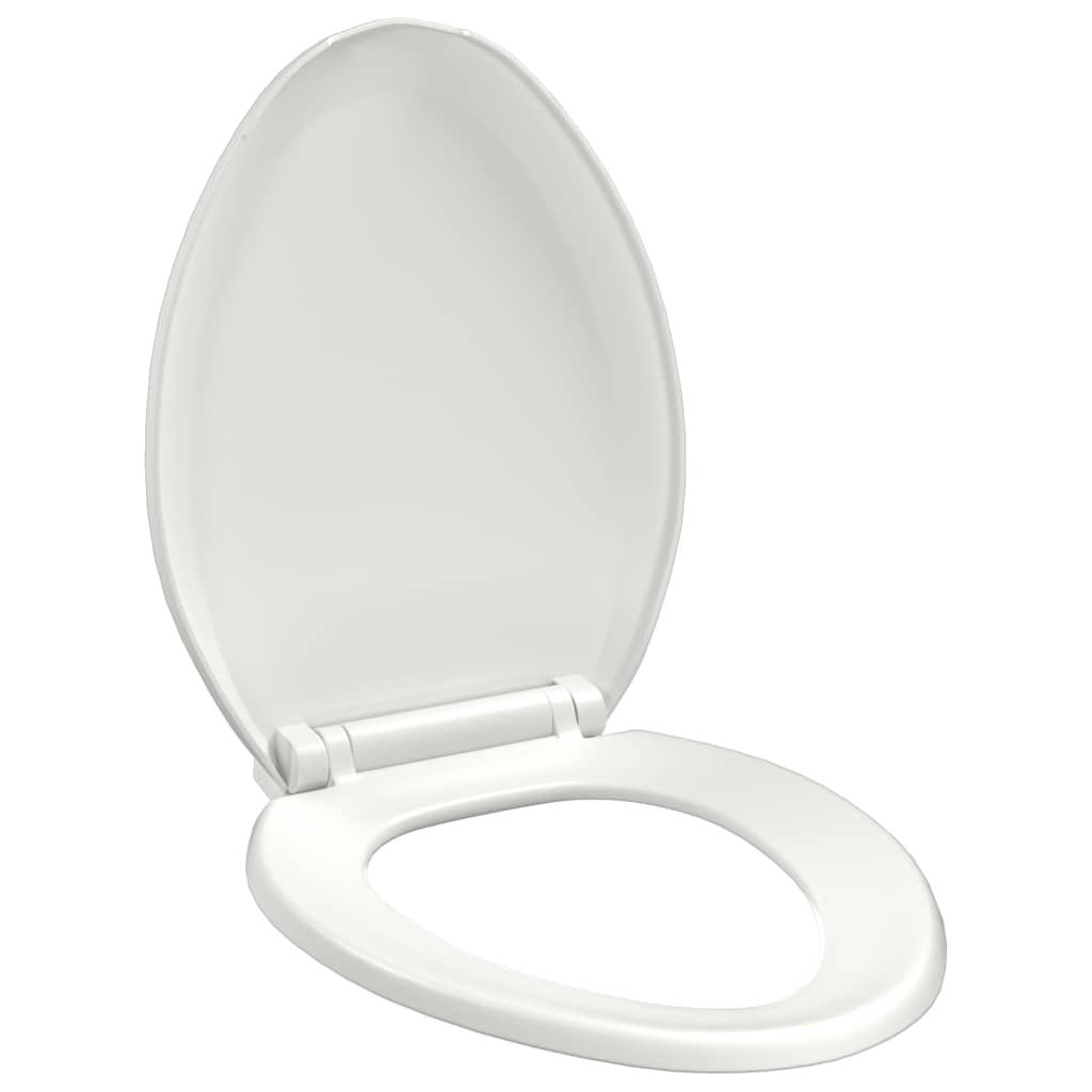 Soft-close Toilet Seat with Quick-release Design White