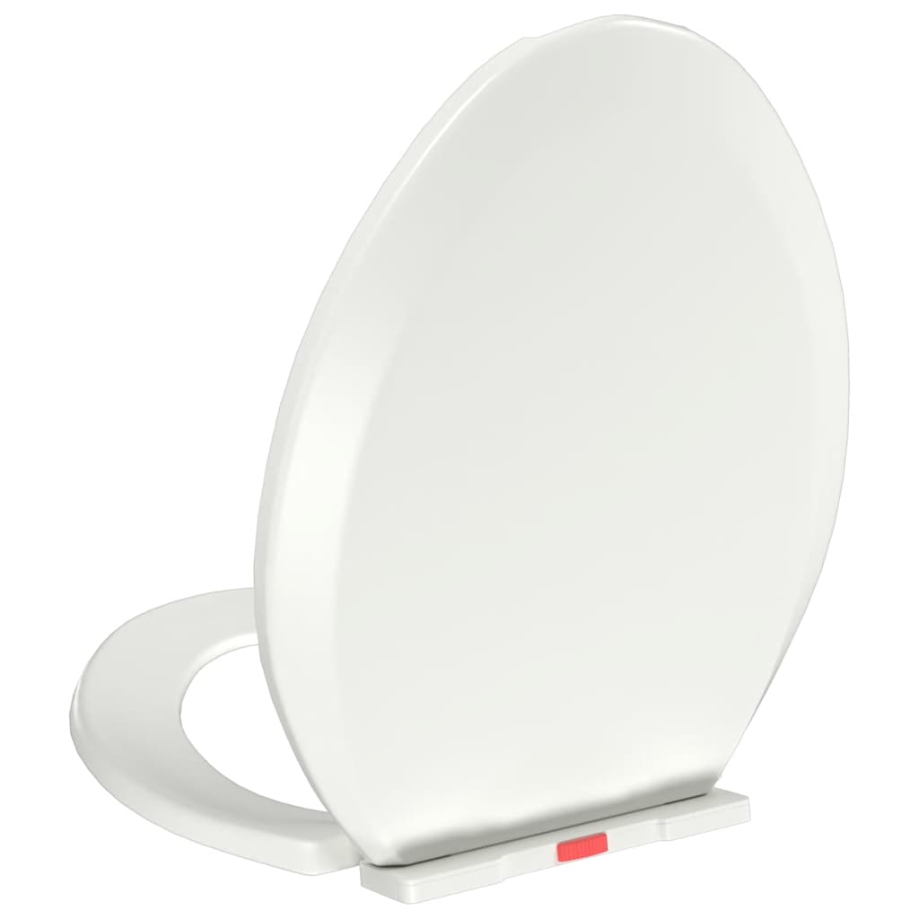 Soft-close Toilet Seat with Quick-release Design White