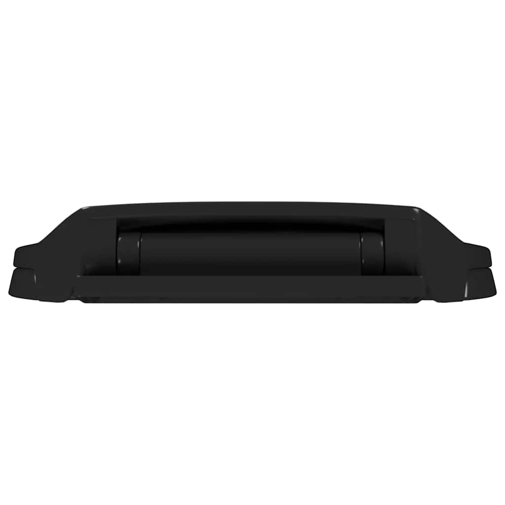 145021 vidaXL Soft-close Toilet Seat with Quick-release Design Black