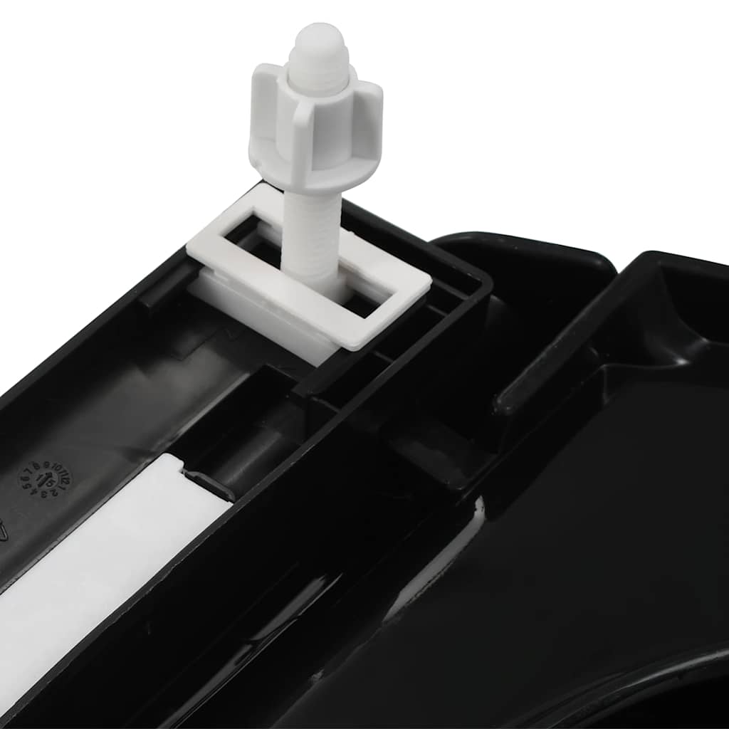 145021 vidaXL Soft-close Toilet Seat with Quick-release Design Black