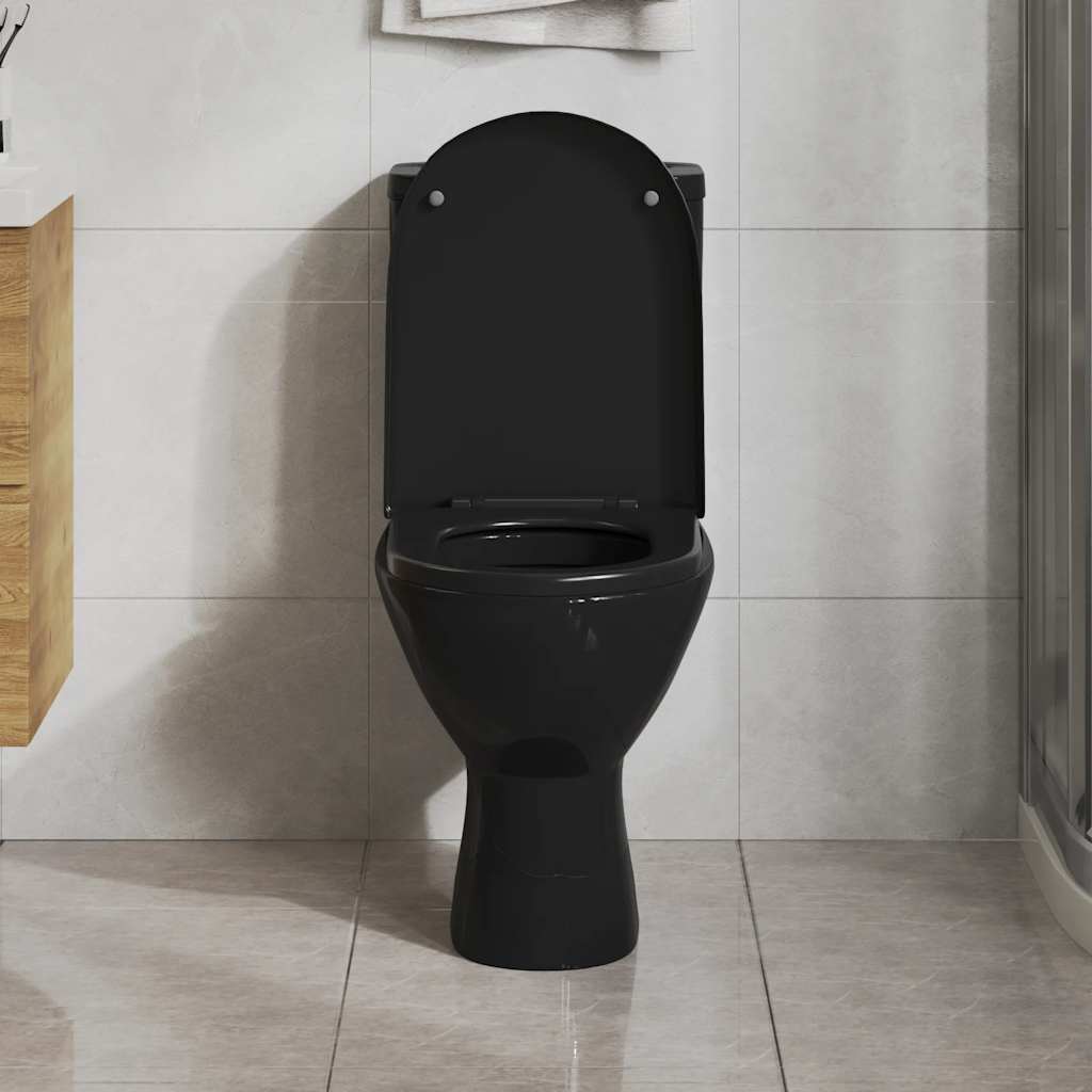 Soft-close Toilet Seat with Quick-release Design Black