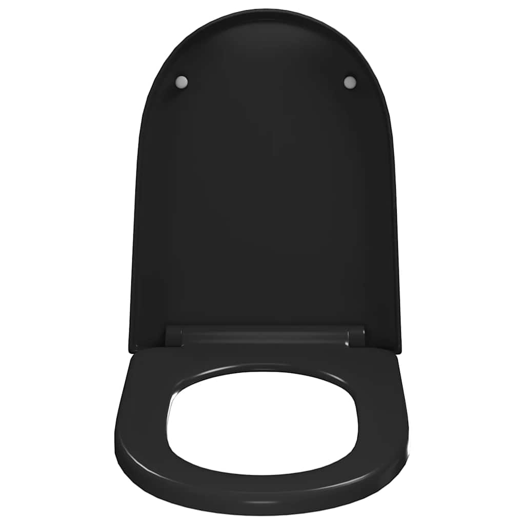 Soft-close Toilet Seat with Quick-release Design Black