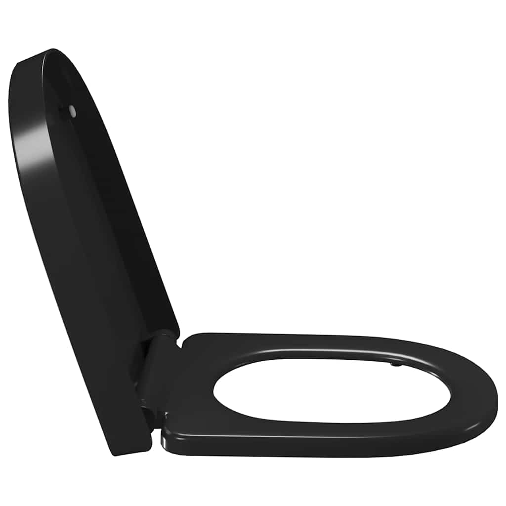 Soft-close Toilet Seat with Quick-release Design Black