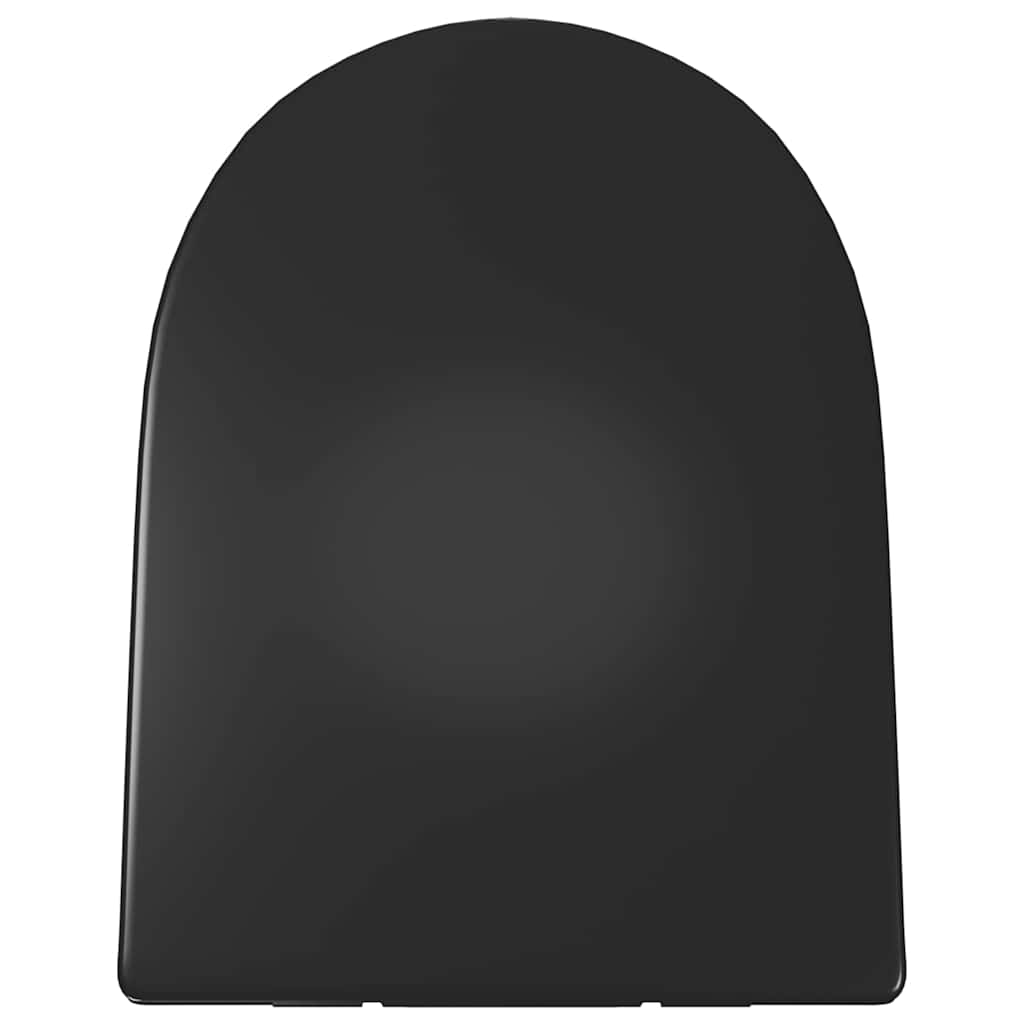 145023 vidaXL Soft-close Toilet Seat with Quick-release Design Black