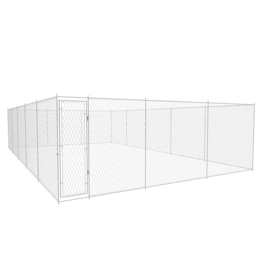 vidaXL Outdoor Dog Kennel Galvanised Steel 950x570x185 cm