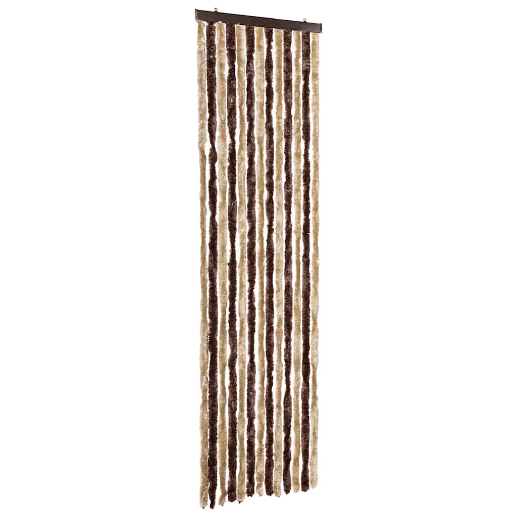 284272 vidaXL Insect Curtain Beige and Light Brown 56x185 cm Chenille