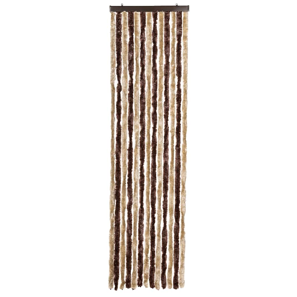 Insect Curtain Beige and Light Brown 56x185 cm Chenille