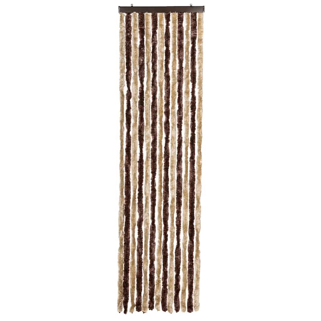 284272 vidaXL Insect Curtain Beige and Light Brown 56x185 cm Chenille