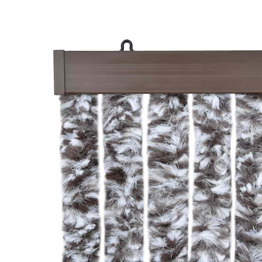 284276 vidaXL Insect Curtain Brown and Beige 56x185 cm Chenille