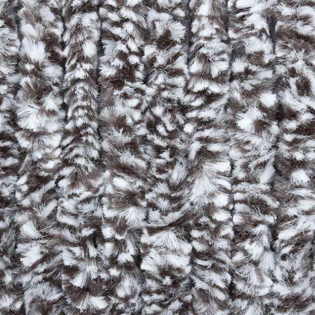 284276 vidaXL Insect Curtain Brown and Beige 56x185 cm Chenille