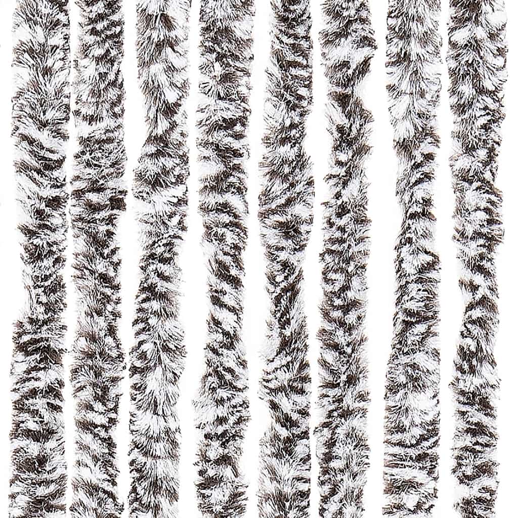 284277 vidaXL Insect Curtain Brown and Beige 90x220 cm Chenille