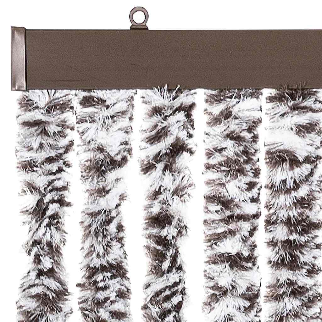 284278 vidaXL Insect Curtain Brown and Beige 100x220 cm Chenille