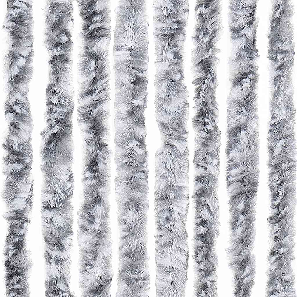 Insect Curtain White and Grey 56x185 cm Chenille
