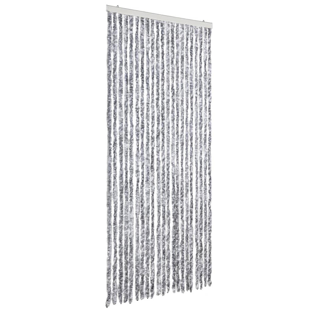 Insect Curtain White and Grey 90x220 cm Chenille