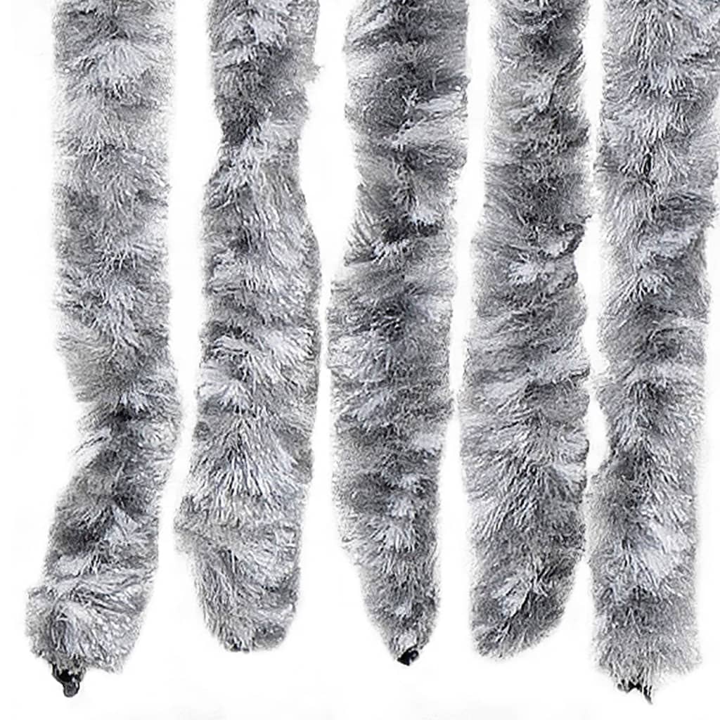 Insect Curtain White and Grey 90x220 cm Chenille