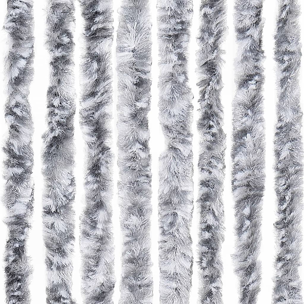 Insect Curtain White and Grey 90x220 cm Chenille