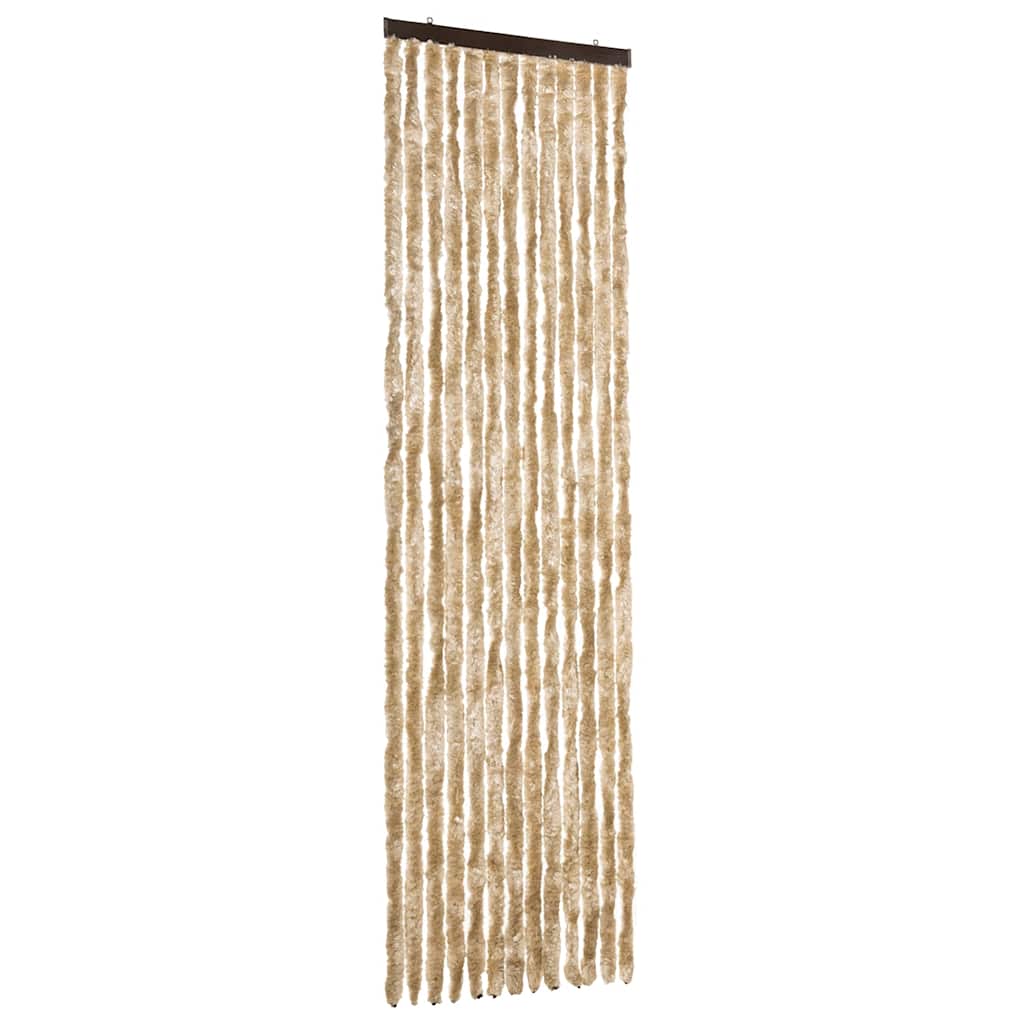 284282 vidaXL Insect Curtain Beige 56x185 cm Chenille
