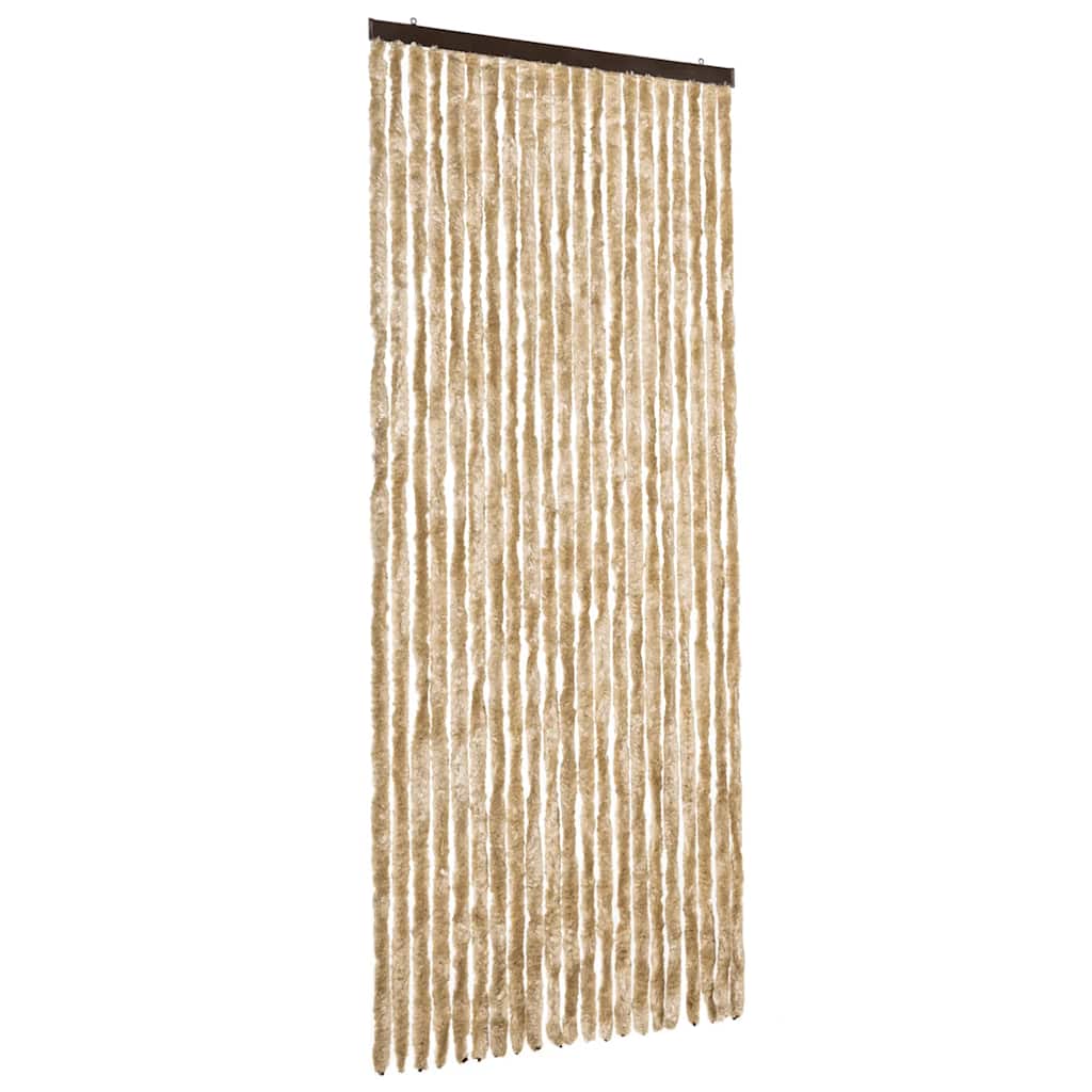 284283 vidaXL Insect Curtain Beige 90x220 cm Chenille