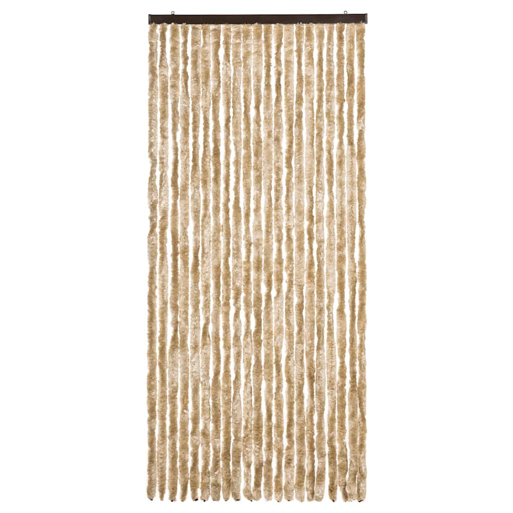 284283 vidaXL Insect Curtain Beige 90x220 cm Chenille