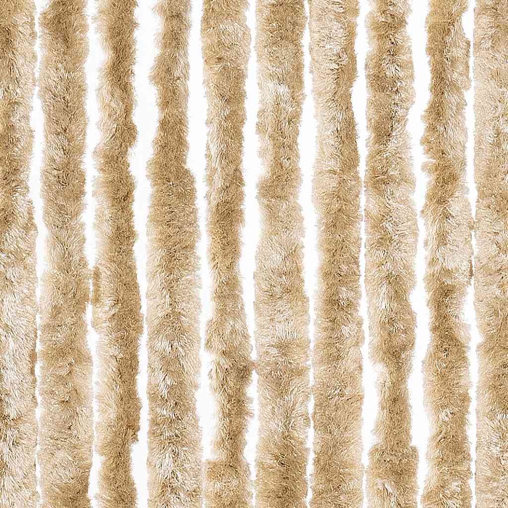 284284 vidaXL Insect Curtain Beige 100x220 cm Chenille
