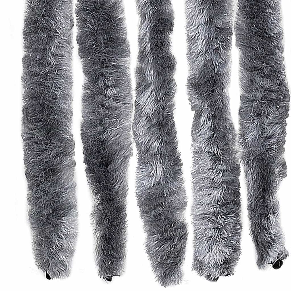 284285 vidaXL Insect Curtain Silver 56x185 cm Chenille