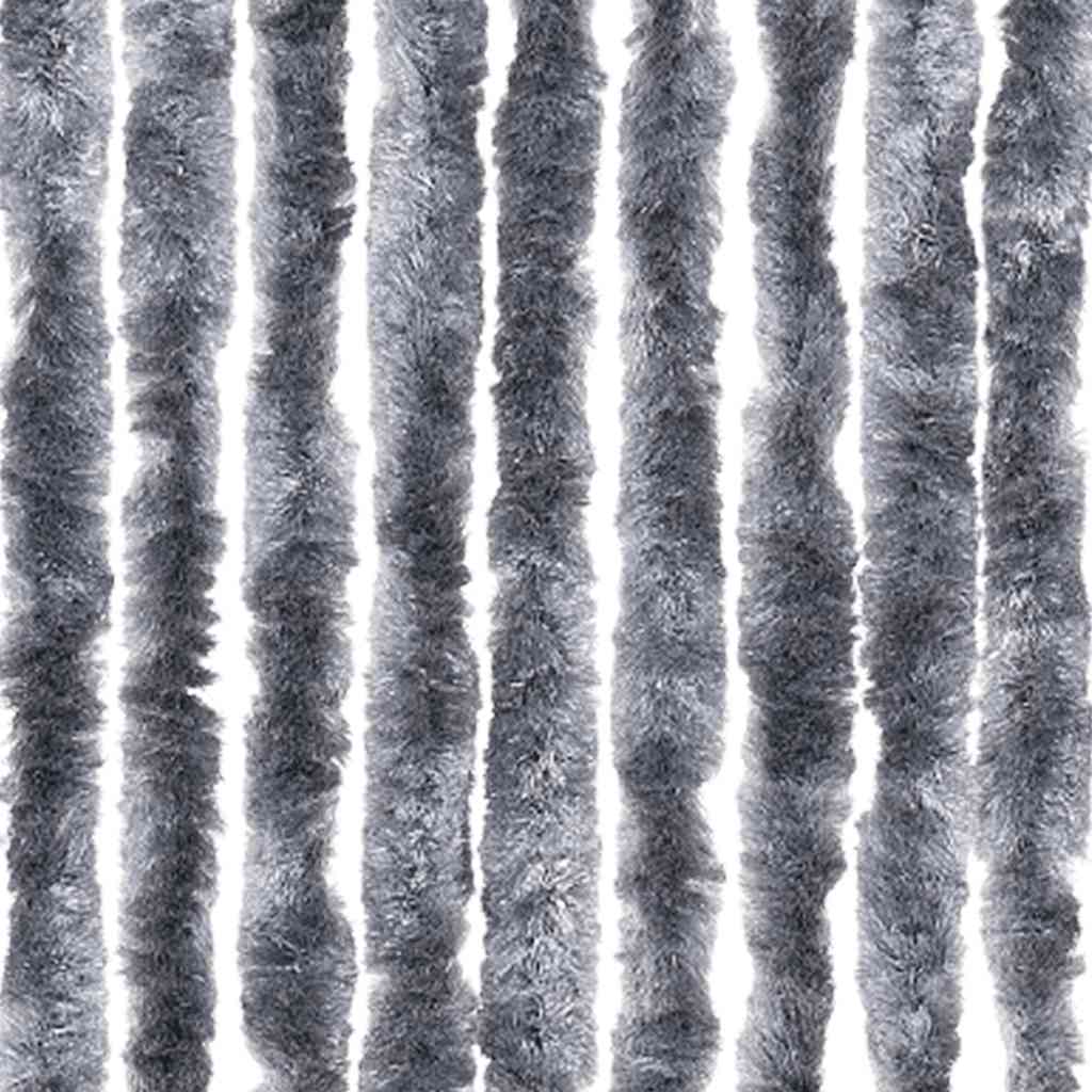 284285 vidaXL Insect Curtain Silver 56x185 cm Chenille