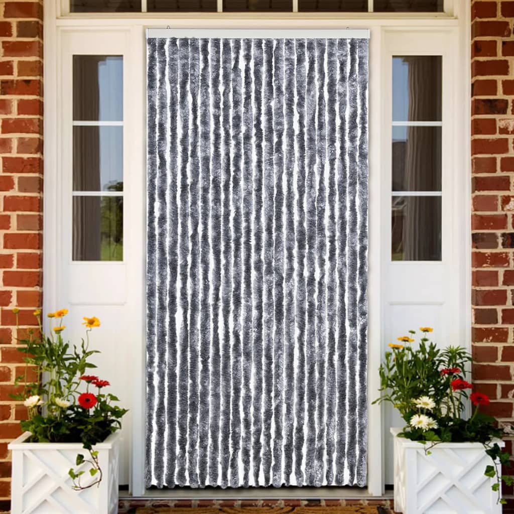 Insect Curtain Silver 90x220 cm Chenille