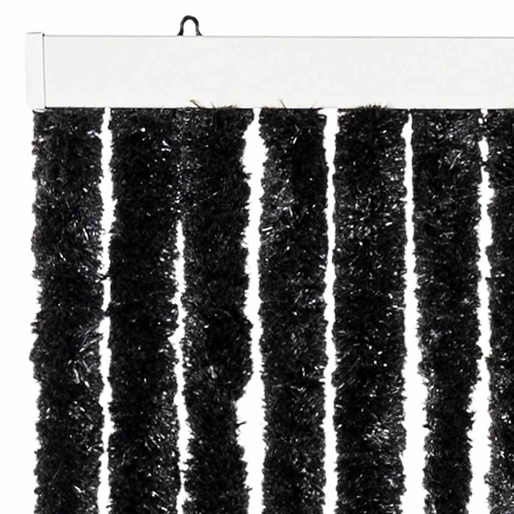 284288 vidaXL Insect Curtain Anthracite 56x185 cm Chenille